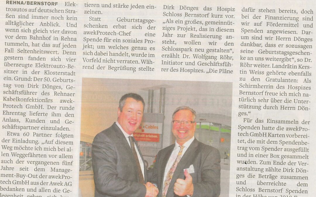 Geburtstagsfeier mit Benefiz-Charakter