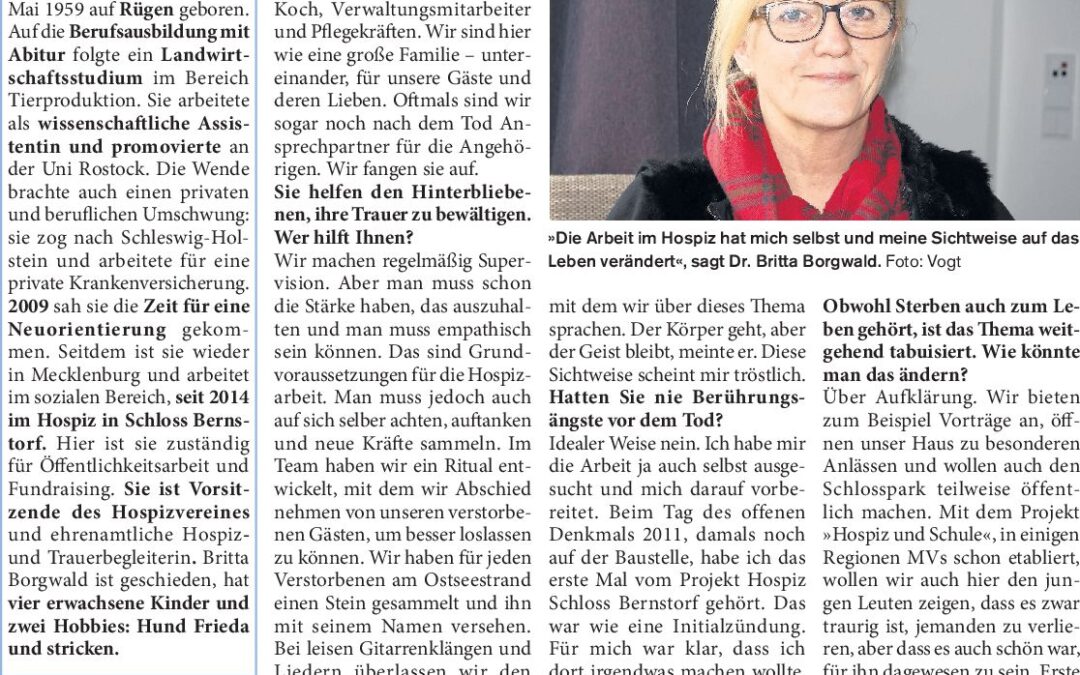 Schön für jemanden da zu sein