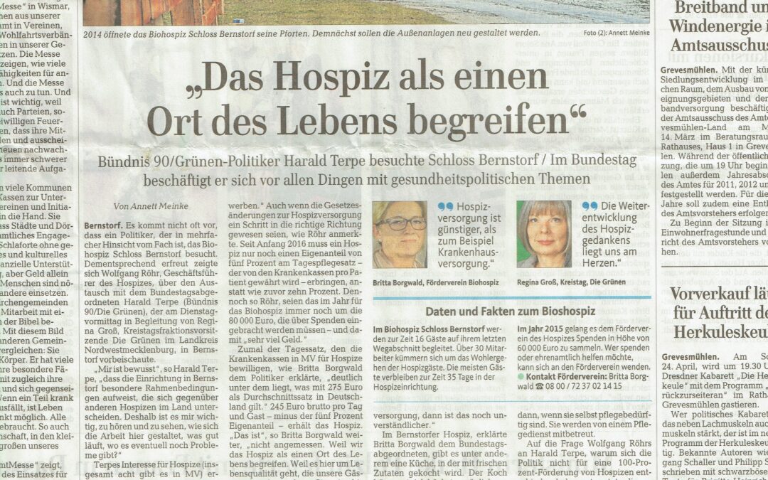 “Das Hospiz als einen Ort des Lebens begreifen”