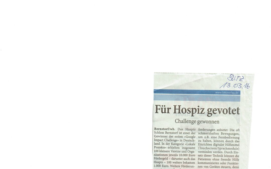 Für Hospiz gevotet