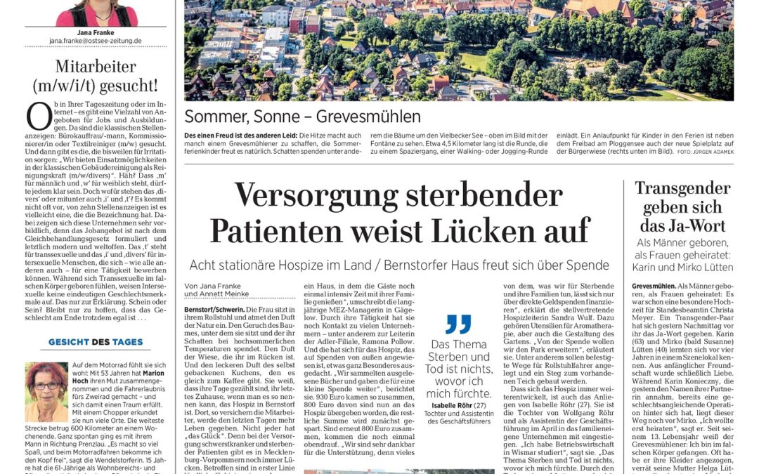 Versorgung sterbender Patienten weist Lücken auf