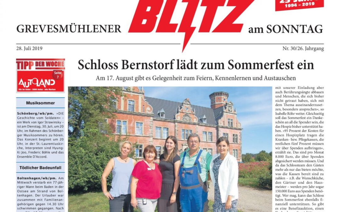 Schloss Bernstorf lädt zum Sommerfest ein
