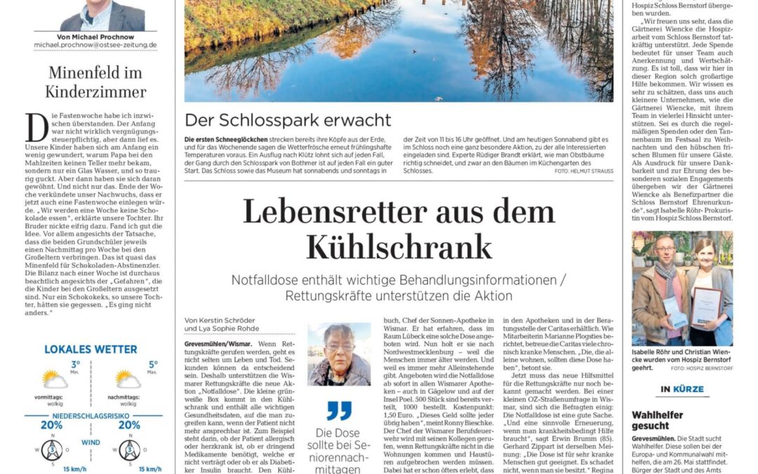 Urkunde für Gärtnerei Wiencke