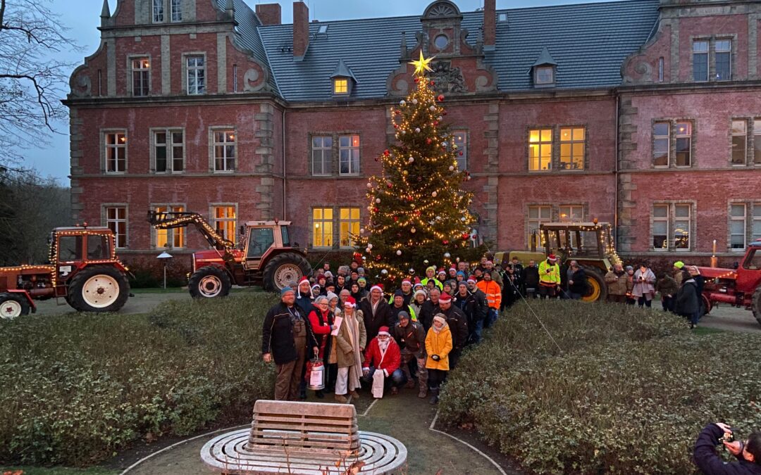 Eine Tanne für Schloss Bernstorf – und über 4.000 Euro an Spenden