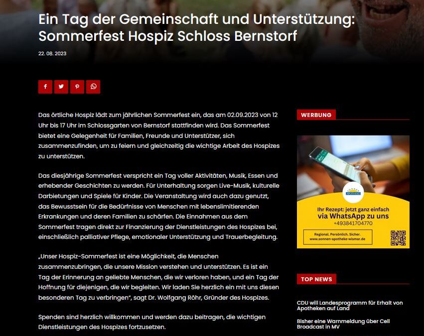Ein Tag der Gemeinschaft und Unterstützung