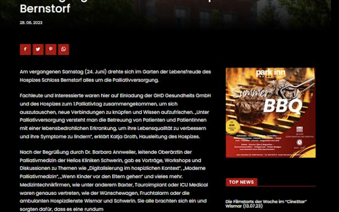 Fachtagung der GHD und des Hospizes Schloss Bernstorf
